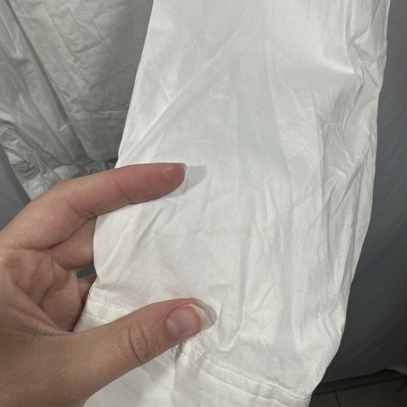 NWD $165 Jason Wu [ Medium ]‎ Long Puff Sleeve Wrap Blouse Top in White - Picture 8 of 14